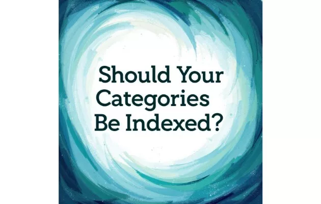 should your categories be indexed