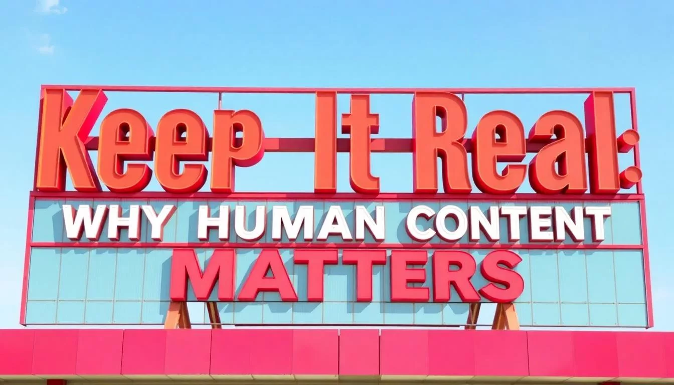 Keep It Real Why Human Content Matters